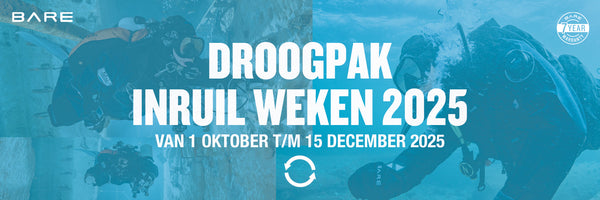 Ruil je oude droogpak in en ontvang tot wel €550 korting op een nieuw Bare droogpak!