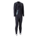 Polar Stretch Mid Layer Full – Damen – Schwarz/Aqua