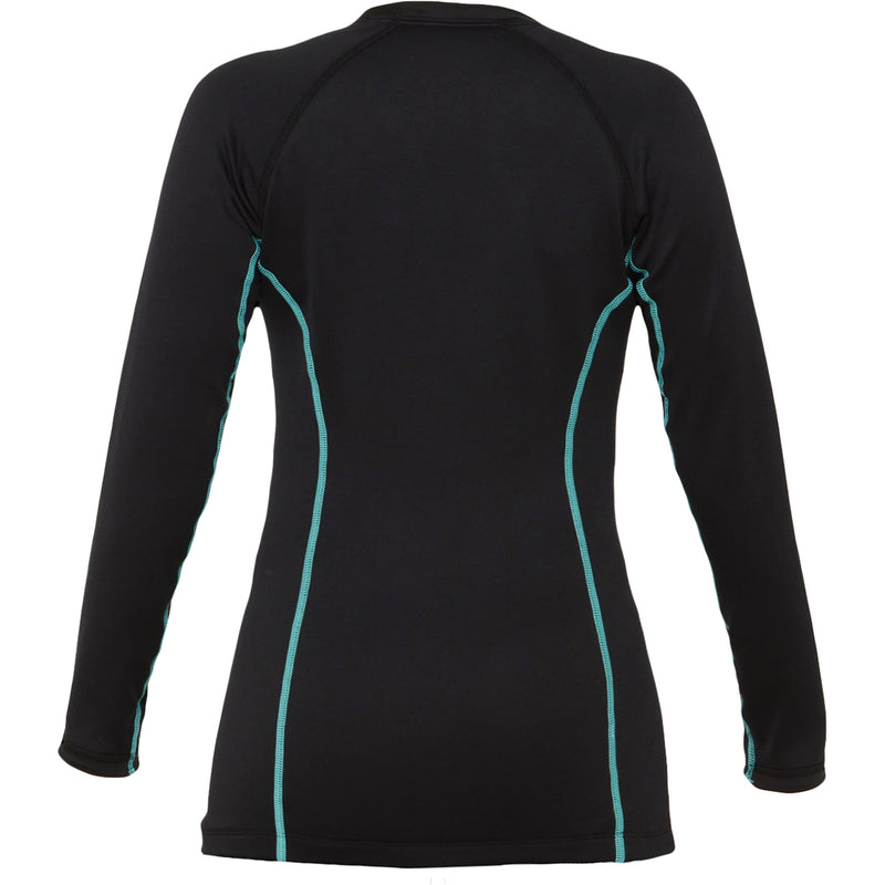 Ultrawarmth Base Layer Top – Damen – Schwarz/Aqua