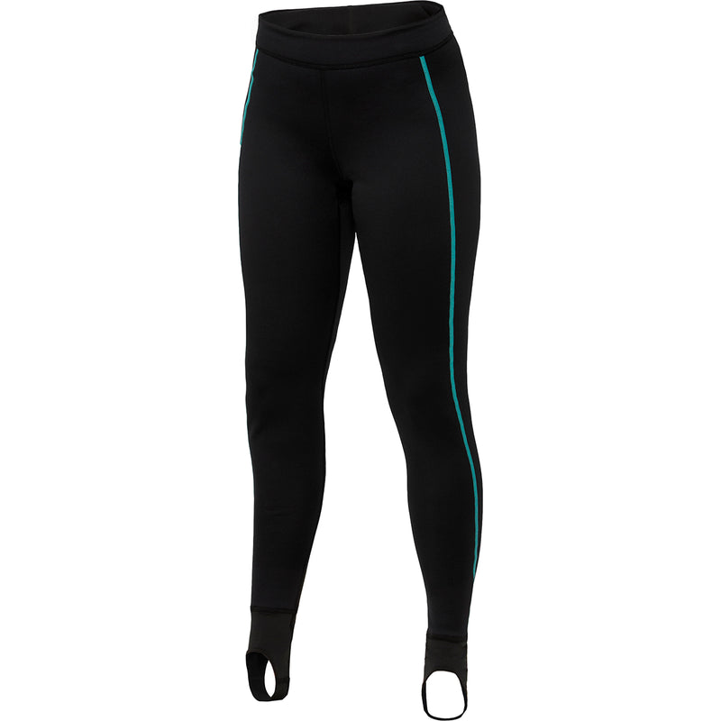 Ultrawarmth Baselayer-Hose – Damen – Schwarz/Aqua