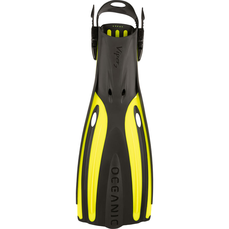 Viper 2 – Offene Ferse – Offene Wasserflossen – Gelb/Schwarz