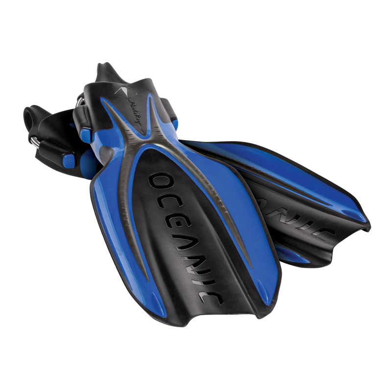 Manta Ray – Wasserflossen für den Außenbereich – Blau/Schwarz