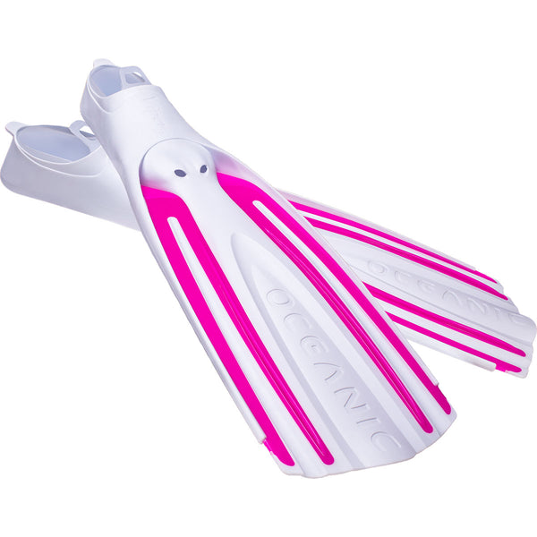 Viper 2 – Vollfuß – Freiwasserflossen – Weiß/Rosa