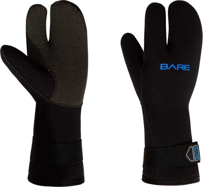7mm Three-Finger Mitt - Wetsuithandschoenen - Volwassenen - Zwart