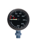 Tech-Manometer 52 mm – PVD – schwarzes Zifferblatt – 400 bar