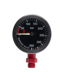 Tech-Manometer 52 mm – PVD – schwarzes Zifferblatt – 400 bar