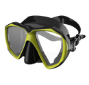 Duo - Tauchmaske - Erwachsene - Schwarz/Gelb