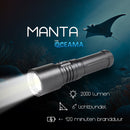 Manta - Tauchlampe - LED 2000 - Schwarz