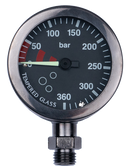 Tech-Manometer 52 mm – PVD – schwarzes Zifferblatt – 400 bar