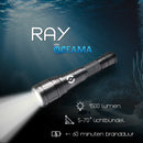 Ray - Tauchlampe - LED 1500 Lumen - Schwarz