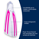 Viper 2 – Vollfuß – Freiwasserflossen – Weiß/Rosa