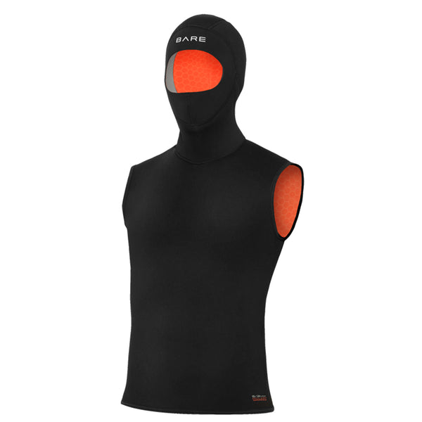 5/3mm Ultrawarmth Kapuzenweste Schwarz Damen