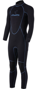 3/2mm Adventure Full  - Wetsuit - Heren - Zwart/Blauw