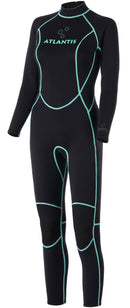 3/2mm Adventure Full - Neoprenanzug - Damen - Schwarz/Türkis