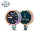 Tech Pressure Gauge 52mm - PVD Rainbow - Black Dial - 300 bar