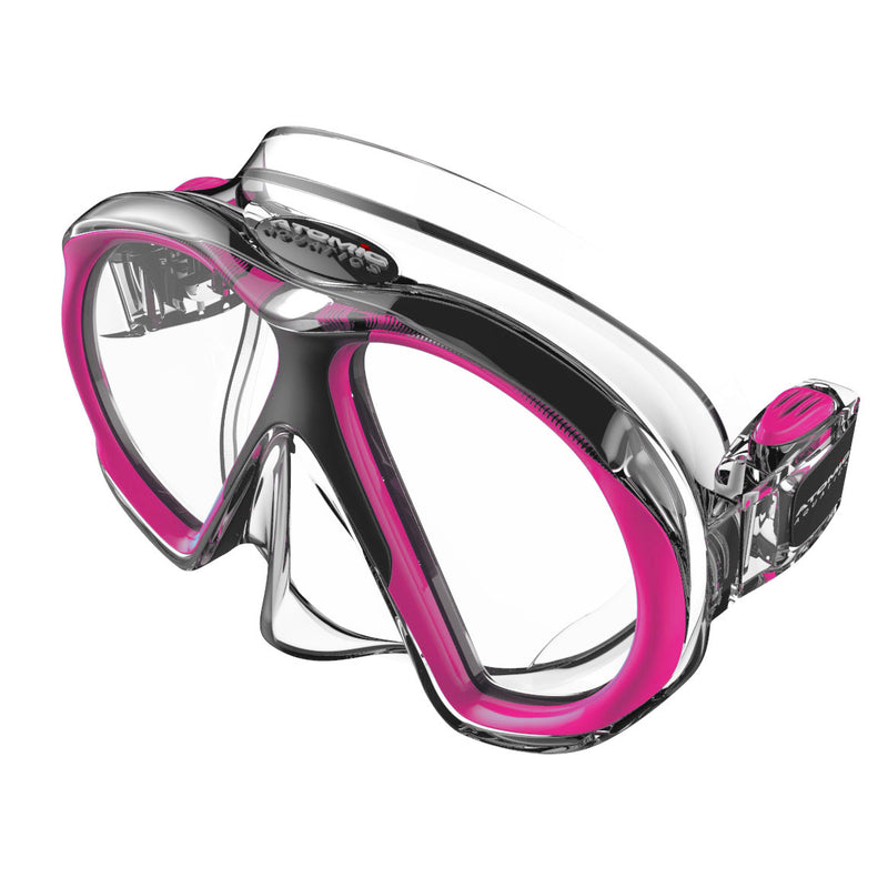 SubFrame - Tauchmaske - Mittlere Passform - Transparent/Rosa