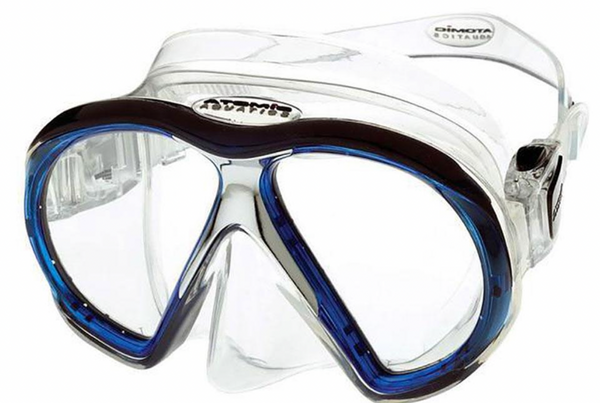 SubFrame – Tauchmaske – Standard-Passform – Transparent/Blau