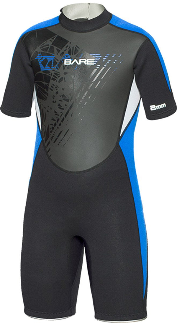 2mm Manta Shorty - Neoprenanzug - Kinder - Blau