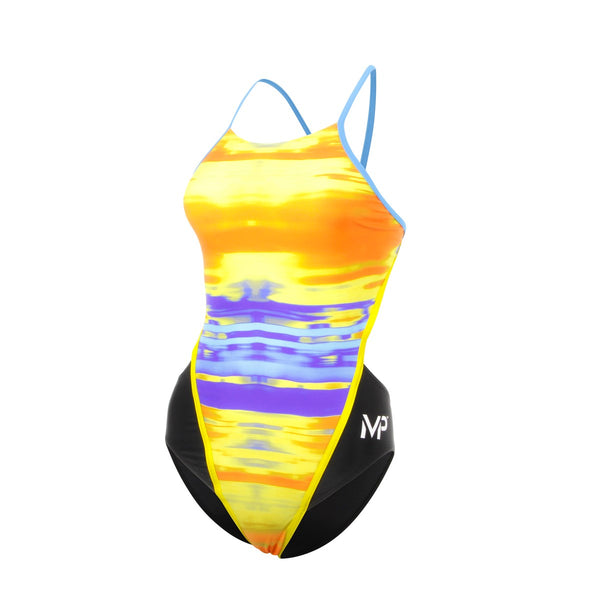Fells - Badpak - Dames - Zwart/Blauw