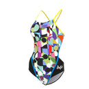 Cedonia – Badeanzug – Damen – Schwarz/Gelb