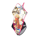 Charmcity - Badeanzug - Damen - Schwarz/Rosa