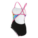 Selaron – Badeanzug – Damen – Schwarz/Rosa