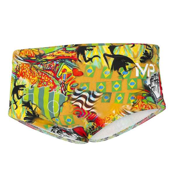 Jongo – Badehose – Herren – Grün/Rot