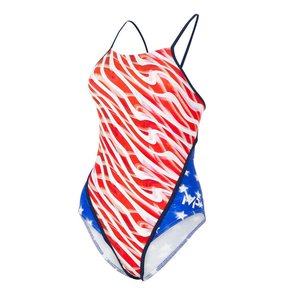 USA - Badpak - Dames - Blauw/Rood