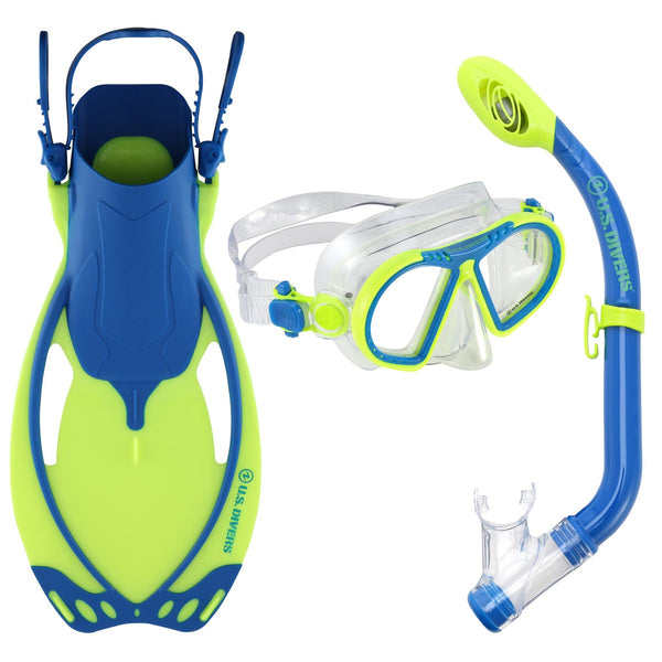 Tukan-Set – Schnorchelset – Kinder – Gelb/Blau