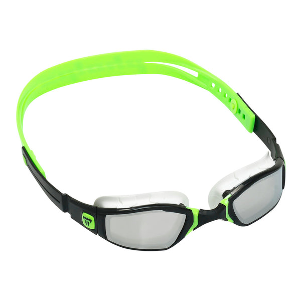 Ninja – Schwimmbrille – Erwachsene – verspiegelte Gläser – Schwarz/Limette