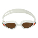 Kaiman EXO - Zwembril - Volwassenen - Brown Polarized Lens - Wit/Oranje