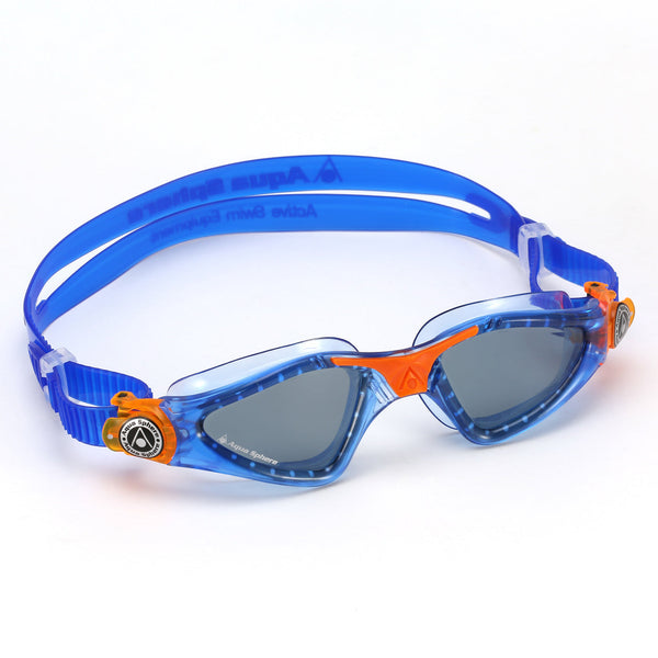 Kayenne Junior - Schwimmbrille - Kinder - Dunkle Linse - Blau/Orange