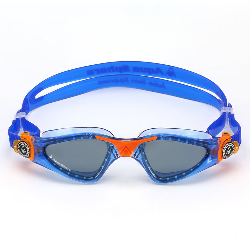 Kayenne Junior - Schwimmbrille - Kinder - Dunkle Linse - Blau/Orange
