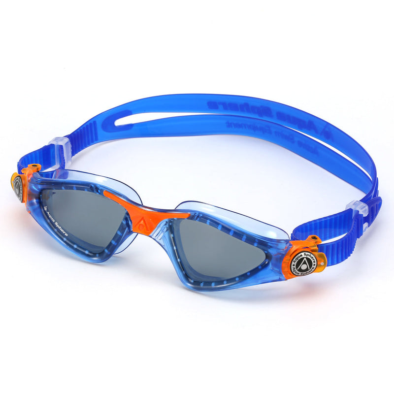 Kayenne Junior - Schwimmbrille - Kinder - Dunkle Linse - Blau/Orange