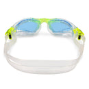 Kayenne Junior - Zwembril - Kinderen - Blue Lens - Transparant/Lime
