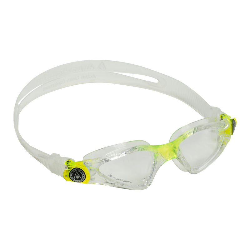 Kayenne Junior - Schwimmbrille - Kinder - Klare Linse - Transparent/Limette