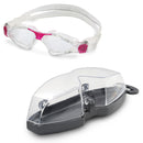 Kayenne Small – Schwimmbrille – Erwachsene – klare Linse – transparent/rosa