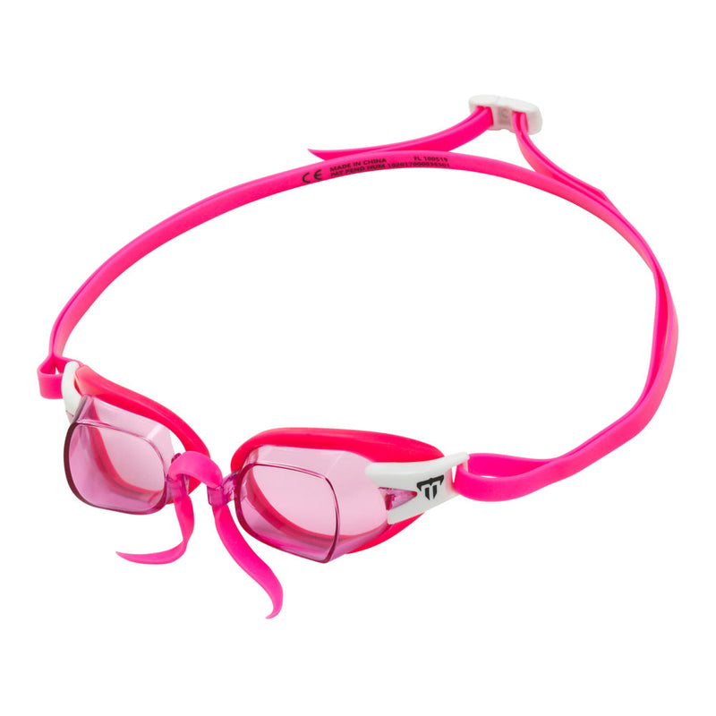 Chronos – Schwimmbrille – Erwachsene – rosa Gläser – rosa/weiß