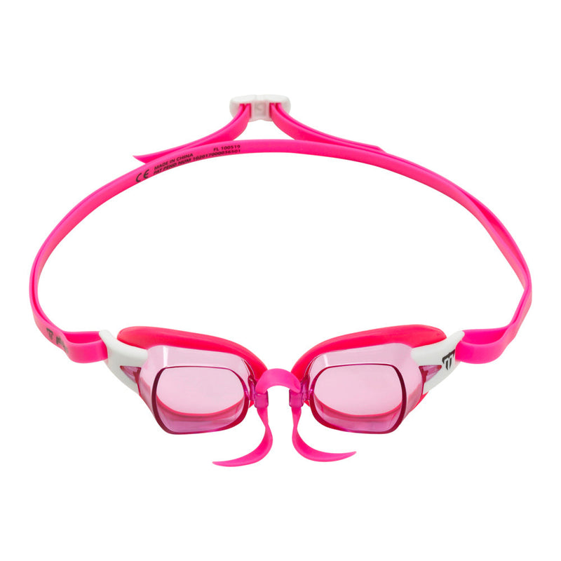 Chronos – Schwimmbrille – Erwachsene – rosa Gläser – rosa/weiß