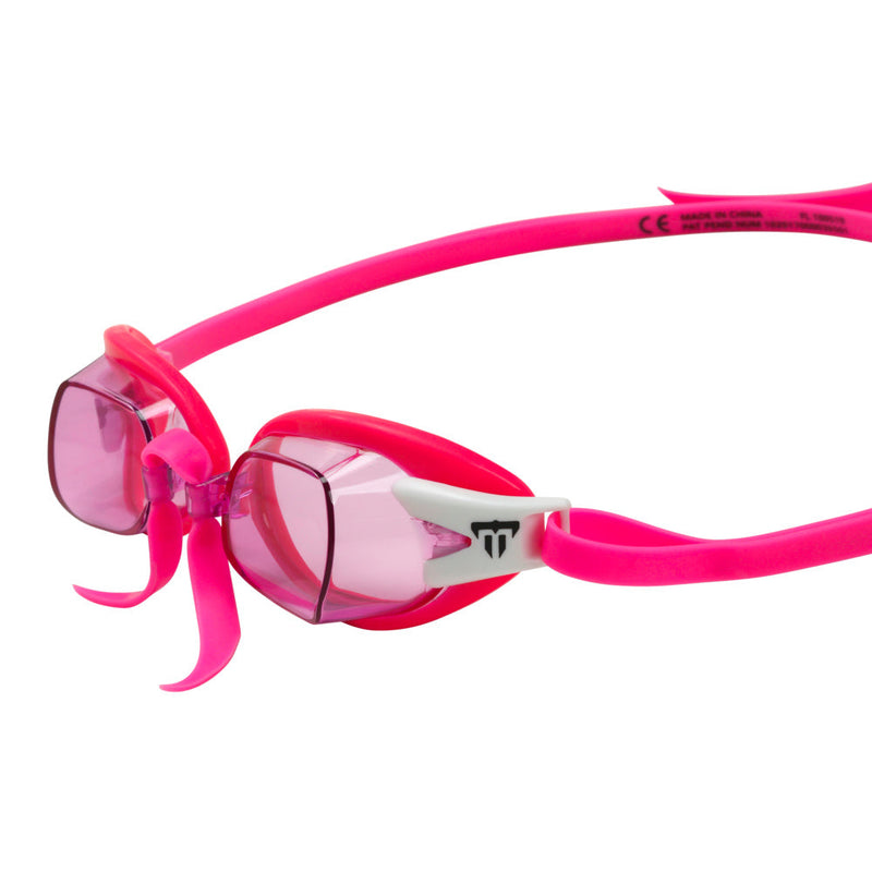 Chronos – Schwimmbrille – Erwachsene – rosa Gläser – rosa/weiß