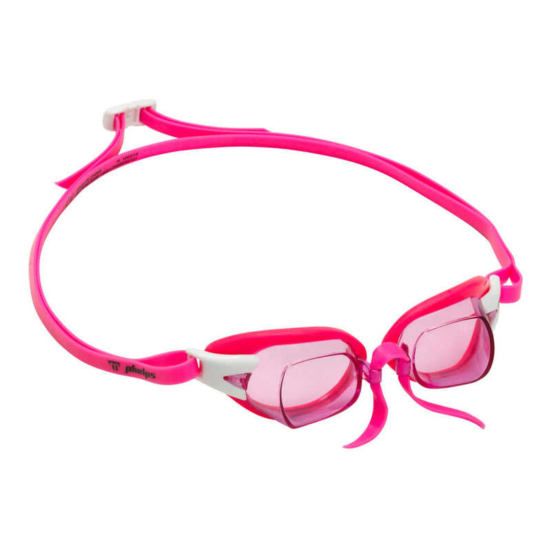 Chronos – Schwimmbrille – Erwachsene – rosa Gläser – rosa/weiß