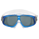 Seal 2.0 - Schwimmbrille - Erwachsene - Dunkle Linse - Blau/Weiß