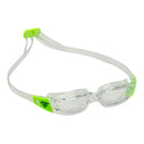 Tiburon Junior - Schwimmbrille - Kinder - Klare Linse - Transparent/Limette