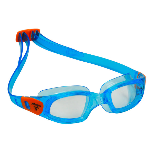 Tiburon Kid – Schwimmbrille – Kinder – klare Gläser – Aqua/Orange