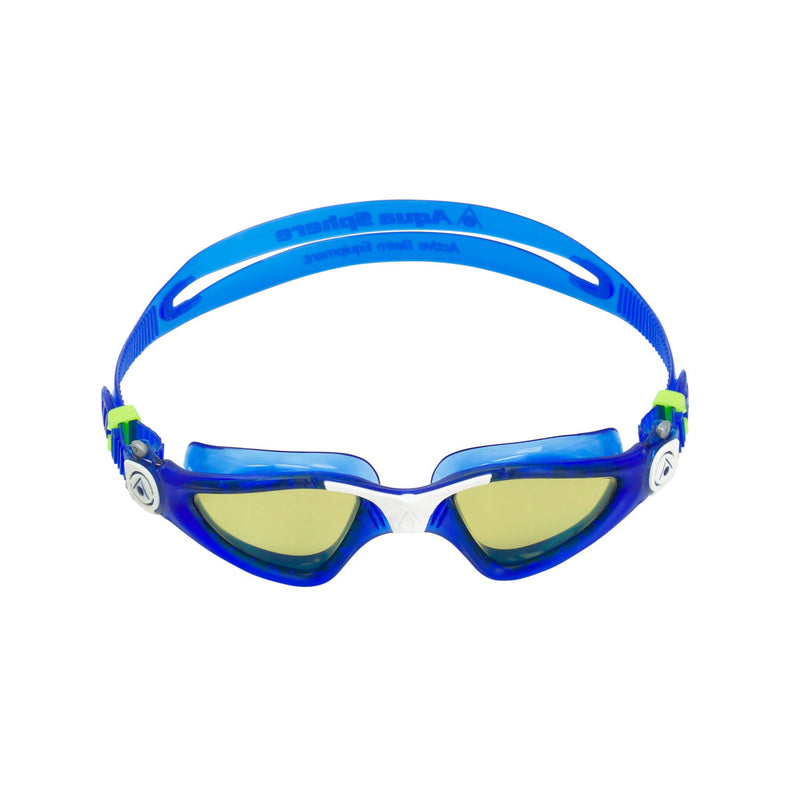 Kayenne – Schwimmbrille – Erwachsene – grüne polarisierte Gläser – blau/weiß