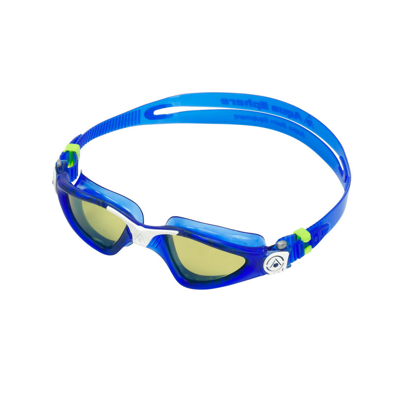 Kayenne – Schwimmbrille – Erwachsene – grüne polarisierte Gläser – blau/weiß