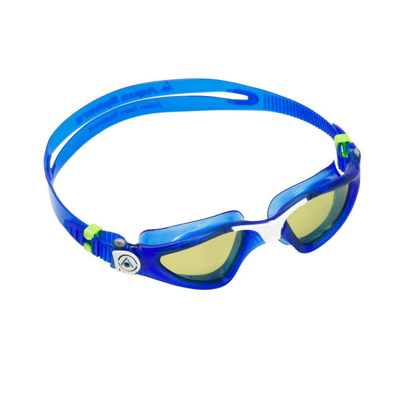 Kayenne – Schwimmbrille – Erwachsene – grüne polarisierte Gläser – blau/weiß