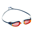 Fastlane – Schwimmbrille – Erwachsene – Rote verspiegelte Titanlinse – Blau/Rot