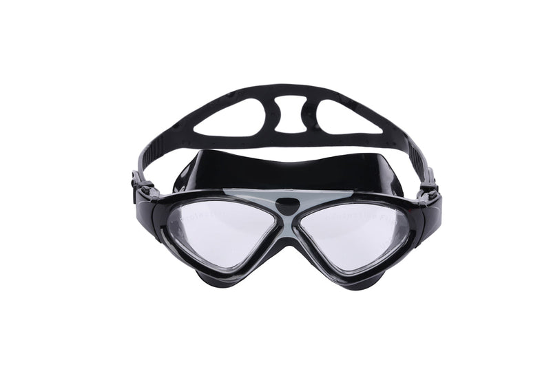 Tetra - Schwimmbrille - Erwachsene - Klare Linse - Schwarz/Grau