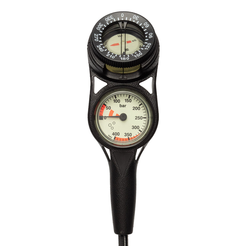 Combo2 – Manometer 400 bar + Kompass mit Miflex-Schlauch – Manometer – Erwachsene